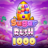 casino plus bonus Sugar Rush 1000 slot icon with candy hearts and boosted multiplier artwork